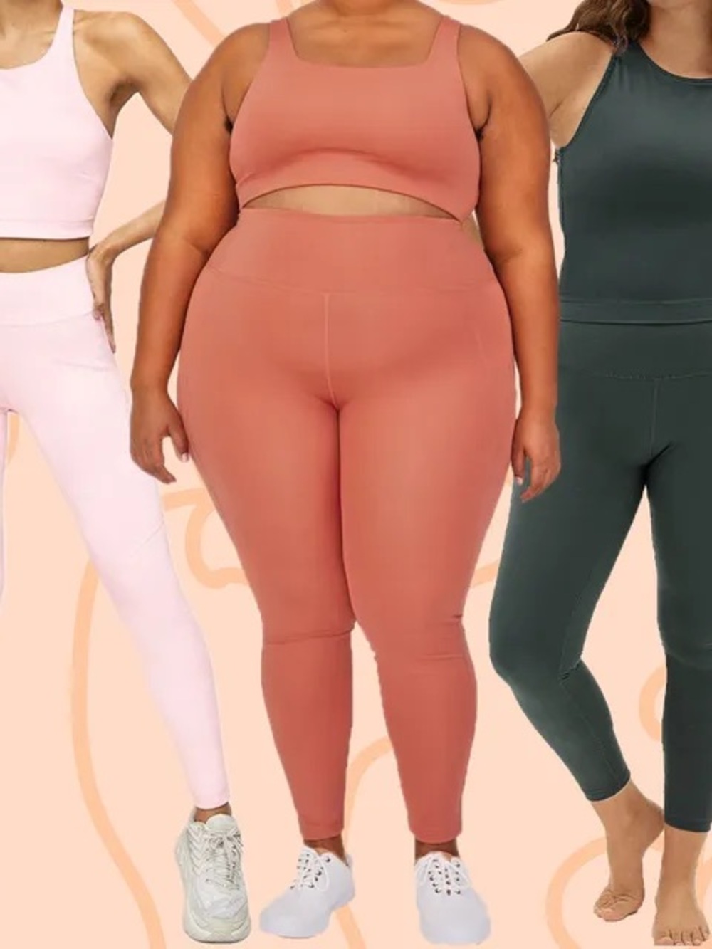 Girlfriend Collective Size 3XL Leggings - Peach